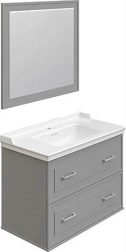 Тумба с раковиной STWORKI Хадстен 100 серая 540904 Тумба с раковиной STWORKI Хадстен 100 серая 540904