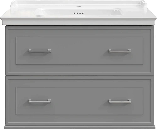 Тумба с раковиной STWORKI Хадстен 100 серая 540904 Тумба с раковиной STWORKI Хадстен 100 серая 540904