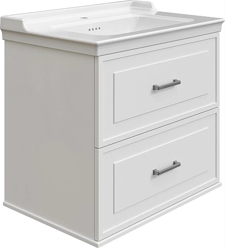 Тумба с раковиной STWORKI Хадстен 80 белая 540887 Тумба с раковиной STWORKI Хадстен 80 белая 540887