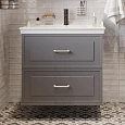 Тумба с раковиной STWORKI Хадстен 80 серая 540898 Тумба с раковиной STWORKI Хадстен 80 серая 540898