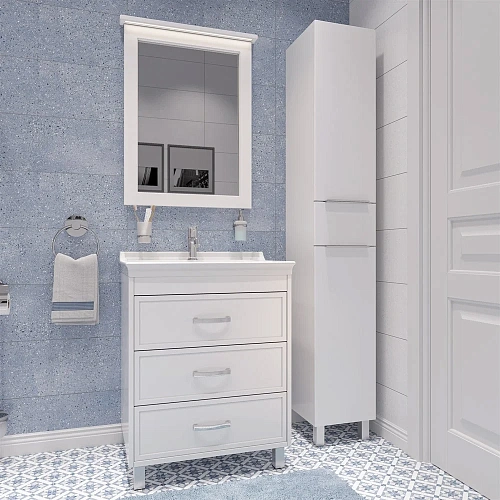 Тумба с раковиной STWORKI Хальмстад 65 белая 490446 Тумба с раковиной STWORKI Хальмстад 65 белая 490446