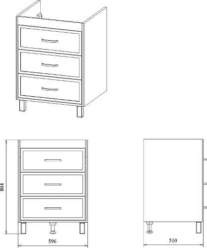 Тумба с раковиной STWORKI Хальмстад 65 белая 490446 Тумба с раковиной STWORKI Хальмстад 65 белая 490446