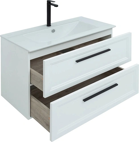 Тумба с раковиной STWORKI Эстерсунд 90 белая матовая 440894 Тумба с раковиной STWORKI Эстерсунд 90 белая матовая 440894