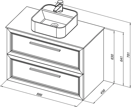 Тумба с раковиной STWORKI Эстерсунд 90 белая матовая, роверелла 460318 Тумба с раковиной STWORKI Эстерсунд 90 белая матовая, роверелла 460318