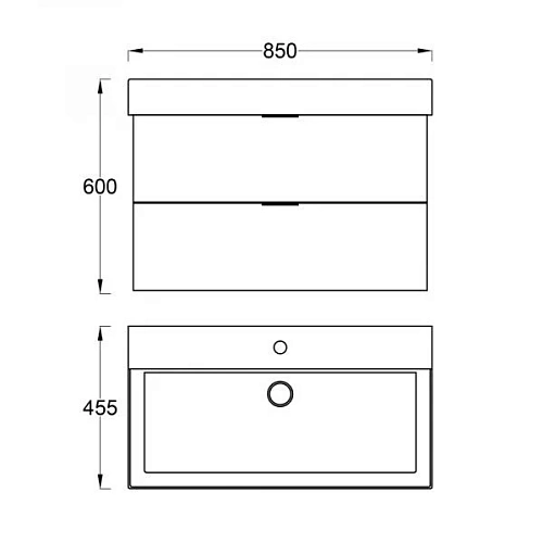 Тумба с раковиной Veedi Modern line 85 14000017 Тумба с раковиной Veedi Modern line 85 14000017