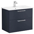 Тумба с раковиной Vitra Root 80 см 68287 матовый темно-синий Тумба с раковиной Vitra Root 80 см 68287 матовый темно-синий