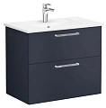 Тумба с раковиной Vitra Root 80 см 68287 матовый темно-синий Тумба с раковиной Vitra Root 80 см 68287 матовый темно-синий
