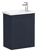 Тумба с раковиной Vitra Root Classic 45 см 68608 матовая темно-синяя, левая