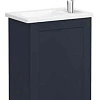 Тумба с раковиной Vitra Root Classic 45 см 68608 матовая темно-синяя, левая Тумба с раковиной Vitra Root Classic 45 см 68608 матовая темно-синяя, левая