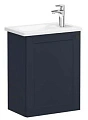 Тумба с раковиной Vitra Root Classic 45 см 68608 матовая темно-синяя, левая Тумба с раковиной Vitra Root Classic 45 см 68608 матовая темно-синяя, левая