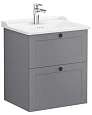 Тумба с раковиной Vitra Root Classic 60 см 68850 матовая серая Тумба с раковиной Vitra Root Classic 60 см 68850 матовая серая