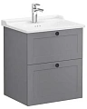 Тумба с раковиной Vitra Root Classic 60 см 68850 матовая серая Тумба с раковиной Vitra Root Classic 60 см 68850 матовая серая