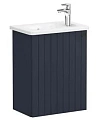 Тумба с раковиной Vitra Root Groove 45 см 69196 матовая темно-синяя, левая Тумба с раковиной Vitra Root Groove 45 см 69196 матовая темно-синяя, левая