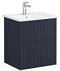 Тумба с раковиной Vitra Root Groove 60 см 69420 матовая темно-синяя