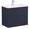 Тумба с раковиной Vitra Root Groove 80 см 69441 матовая темно-синяя Тумба с раковиной Vitra Root Groove 80 см 69441 матовая темно-синяя