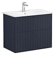 Тумба с раковиной Vitra Root Groove 80 см 69441 матовая темно-синяя Тумба с раковиной Vitra Root Groove 80 см 69441 матовая темно-синяя
