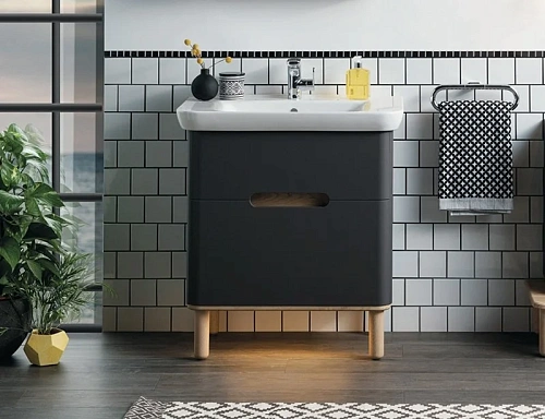 Тумба с раковиной Vitra Sento 80 см 60836 с LED подсветкой и датчиком движения Тумба с раковиной Vitra Sento 80 см 60836 с LED подсветкой и датчиком движения
