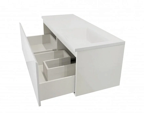 Тумба с раковиной Эстет Dallas Luxe ФР-00001931 1200х482 правая, подвесная 1 ящик Тумба с раковиной Эстет Dallas Luxe ФР-00001931 1200х482 правая, подвесная 1 ящик