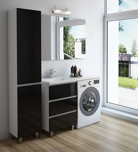 Тумба с раковиной Эстет Dallas Luxe ФР-00002270 1300х482 левая, напольная 3 ящика Тумба с раковиной Эстет Dallas Luxe ФР-00002270 1300х482 левая, напольная 3 ящика