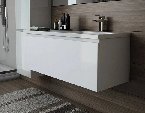 Тумба с раковиной Эстет Dallas Luxe ФР-00002275 1300х482 правая, подвесная 1 ящик Тумба с раковиной Эстет Dallas Luxe ФР-00002275 1300х482 правая, подвесная 1 ящик