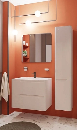 Тумба с раковиной Эстет Kare Luxe ФР-00005715 800х450 подвесная 2 ящика Тумба с раковиной Эстет Kare Luxe ФР-00005715 800х450 подвесная 2 ящика