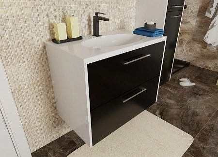 Тумба с раковиной Эстет Vegas ФР-00003492 600х450 подвесная 2 ящика Тумба с раковиной Эстет Vegas ФР-00003492 600х450 подвесная 2 ящика