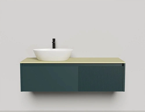 Тумба со столешницей Salini Domino 1600 27D.СС.100.060.E эмаль влагостойкий мдф Тумба со столешницей Salini Domino 1600 27D.СС.100.060.E эмаль влагостойкий мдф