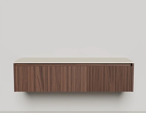 Тумба со столешницей Salini Domino 1600 27D.СС.100.060.V шпон влагостойкий мдф Тумба со столешницей Salini Domino 1600 27D.СС.100.060.V шпон влагостойкий мдф