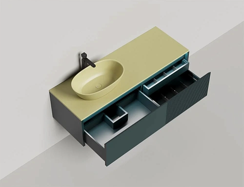 Тумба со столешницей Salini Domino 1800 27D.СС.120.060.E эмаль влагостойкий мдф Тумба со столешницей Salini Domino 1800 27D.СС.120.060.E эмаль влагостойкий мдф