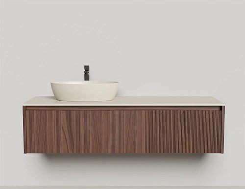 Тумба со столешницей Salini Domino 1800 27D.СС.120.060.V шпон влагостойкий мдф Тумба со столешницей Salini Domino 1800 27D.СС.120.060.V шпон влагостойкий мдф