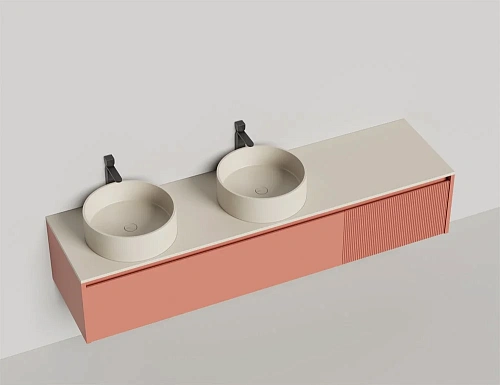 Тумба со столешницей Salini Domino 2000 27D.СС.130.060.E эмаль влагостойкий мдф Тумба со столешницей Salini Domino 2000 27D.СС.130.060.E эмаль влагостойкий мдф