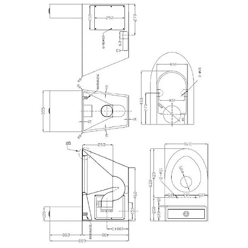Унитаз напольный Nofer 13016.B, хром Унитаз напольный Nofer 13016.B, хром