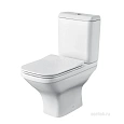 Унитаз напольный Santek Лайн rimless 1WH501573 компакт 1.WH50.1.573 с сиденьем Унитаз напольный Santek Лайн rimless 1WH501573 компакт 1.WH50.1.573 с сиденьем
