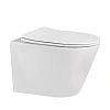 Унитаз подвесной ABBER Bequem AC1102MW белый матовый, безободковый с крышкой микролифт Унитаз подвесной ABBER Bequem AC1102MW белый матовый, безободковый с крышкой микролифт