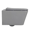 Унитаз подвесной ABBER Rechteck AC1201MG серый матовый, безободковый с крышкой микролифт Унитаз подвесной ABBER Rechteck AC1201MG серый матовый, безободковый с крышкой микролифт