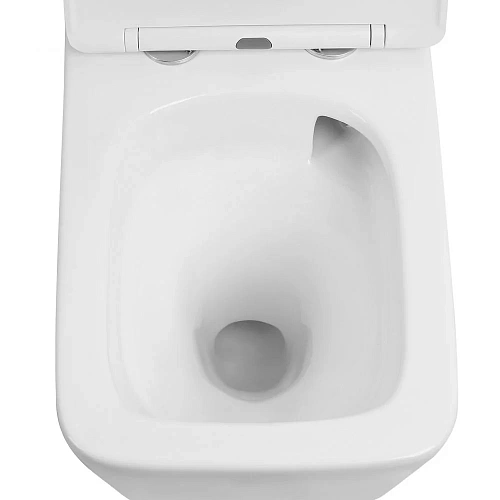 Унитаз подвесной ABBER Rechteck AC1201T белый, безободковый, смыв торнадо с крышкой микролифт Унитаз подвесной ABBER Rechteck AC1201T белый, безободковый, смыв торнадо с крышкой микролифт