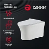 Унитаз подвесной Agger AT01100 безободковый, сиденье с микролифтом Унитаз подвесной Agger AT01100 безободковый, сиденье с микролифтом