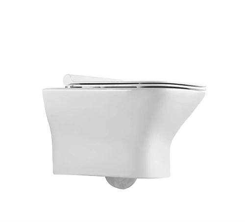 Унитаз подвесной Agger AT02100 безободковый, сиденье с микролифтом Унитаз подвесной Agger AT02100 безободковый, сиденье с микролифтом