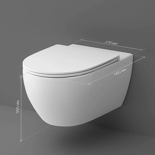 Унитаз подвесной AM.PM Awe C111700WH FlashClean без крышки Унитаз подвесной AM.PM Awe C111700WH FlashClean без крышки