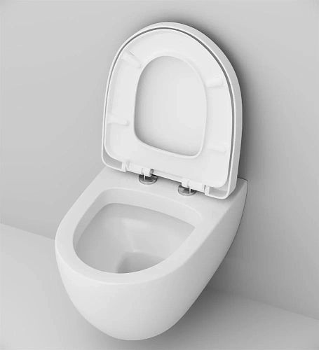 Унитаз подвесной AM.PM Awe C111738SC Крышка-сиденье Унитаз подвесной AM.PM Awe C111738SC Крышка-сиденье