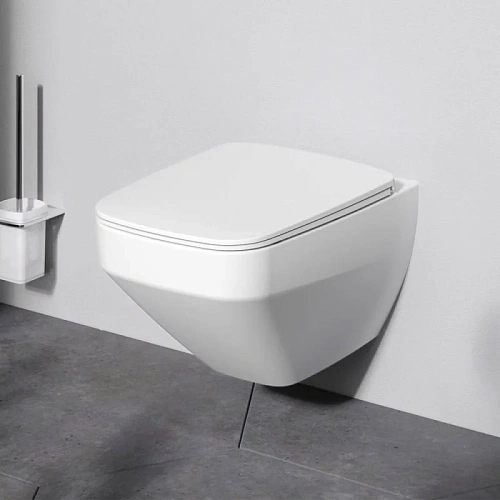 Унитаз подвесной AM.PM Inspire V2.0 C50A1700MWSC FlashClean с сиденьем микролифт, белый матовый Унитаз подвесной AM.PM Inspire V2.0 C50A1700MWSC FlashClean с сиденьем микролифт, белый матовый