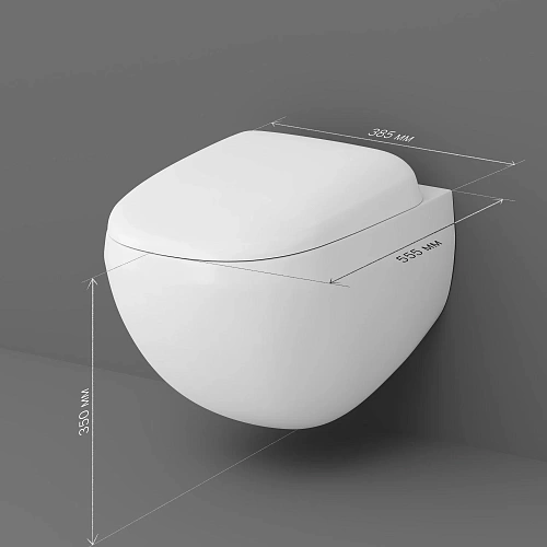 Унитаз подвесной AM.PM Sensation C301700WH FlashClean без крышки Унитаз подвесной AM.PM Sensation C301700WH FlashClean без крышки