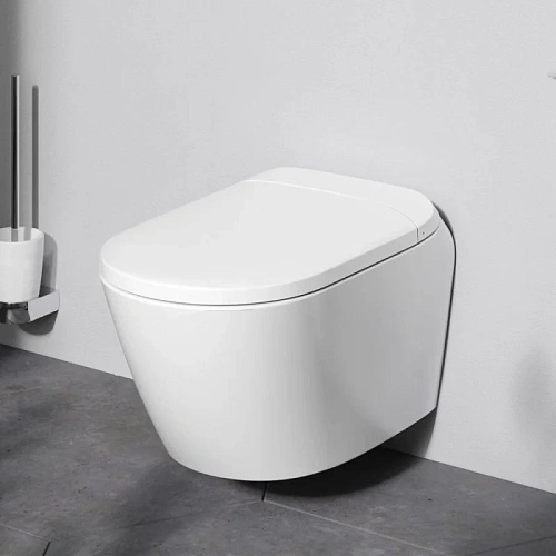 Унитаз подвесной AM.PM Sensation CCC301700SC с интегрированным электронным биде с сиденьем Унитаз подвесной AM.PM Sensation CCC301700SC с интегрированным электронным биде с сиденьем