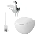 Унитаз подвесной AM.PM Sensation CK30H0904W с гигиеническим душем с сиденьем Унитаз подвесной AM.PM Sensation CK30H0904W с гигиеническим душем с сиденьем