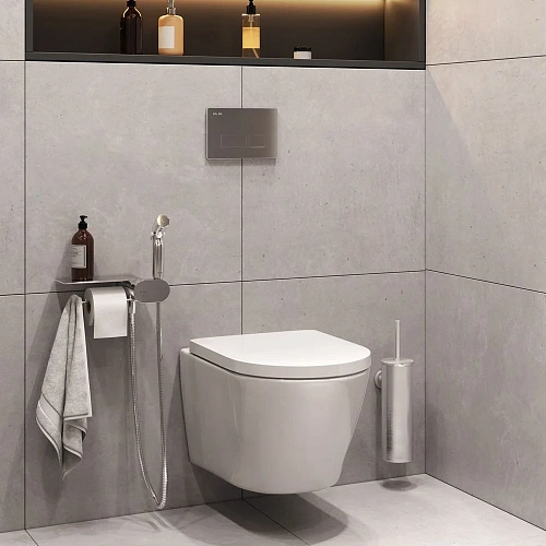 Унитаз подвесной AM.PM Sense CK74H0403W с гигиеническим душем с сиденьем Унитаз подвесной AM.PM Sense CK74H0403W с гигиеническим душем с сиденьем