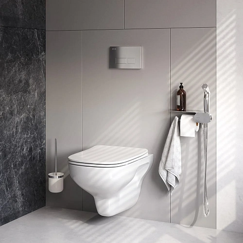 Унитаз подвесной AM.PM X-Joy S CK85H0703W с сиденьем в наборе с гигиеническим душем Унитаз подвесной AM.PM X-Joy S CK85H0703W с сиденьем в наборе с гигиеническим душем