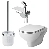 Унитаз подвесной AM.PM X-Joy S CK85H0703W с сиденьем в наборе с гигиеническим душем Унитаз подвесной AM.PM X-Joy S CK85H0703W с сиденьем в наборе с гигиеническим душем