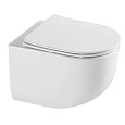 Унитаз подвесной AQUAme AQM2012 сиденье SoftClose, технология смыва QUIET, 495х360х370 Унитаз подвесной AQUAme AQM2012 сиденье SoftClose, технология смыва QUIET, 495х360х370