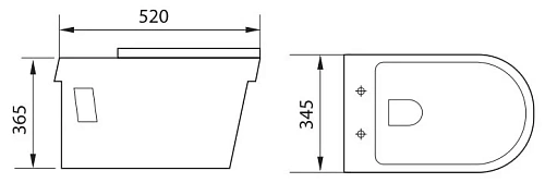 Унитаз подвесной Aquanet Glide 210772 Унитаз подвесной Aquanet Glide 210772