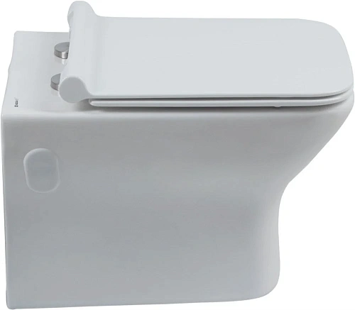 Унитаз подвесной Aquanet Rimless Cube-W CL-12248D с сиденьем Унитаз подвесной Aquanet Rimless Cube-W CL-12248D с сиденьем